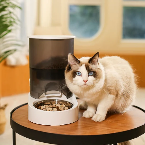 Alimentatore automatico per animali domestici da 6 litri Alimentatore intelligente per animali abilitato WiFi con fotocamera HD 1080P e telecomando APP