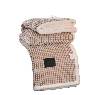 Coperta da tiro scozzese in lana aderente in peluche con griglia di mais personalizzata di buona solidità del colore per cani da compagnia